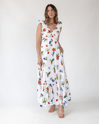 Isla Riviera Fruit Print Maxi Dress - Final Sale - JO+CO