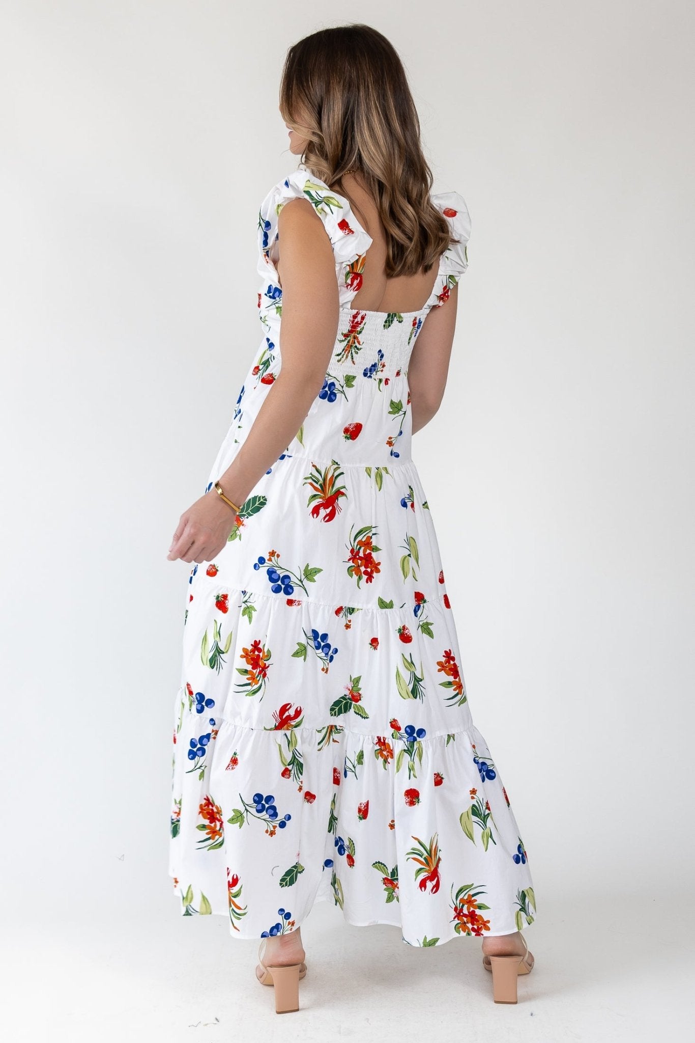Isla Riviera Fruit Print Maxi Dress - Final Sale - JO+CO