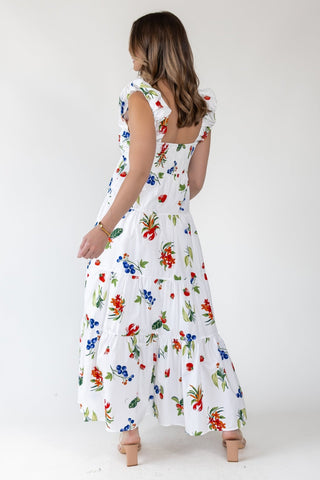 Isla Riviera Fruit Print Maxi Dress - Final Sale - JO+CO