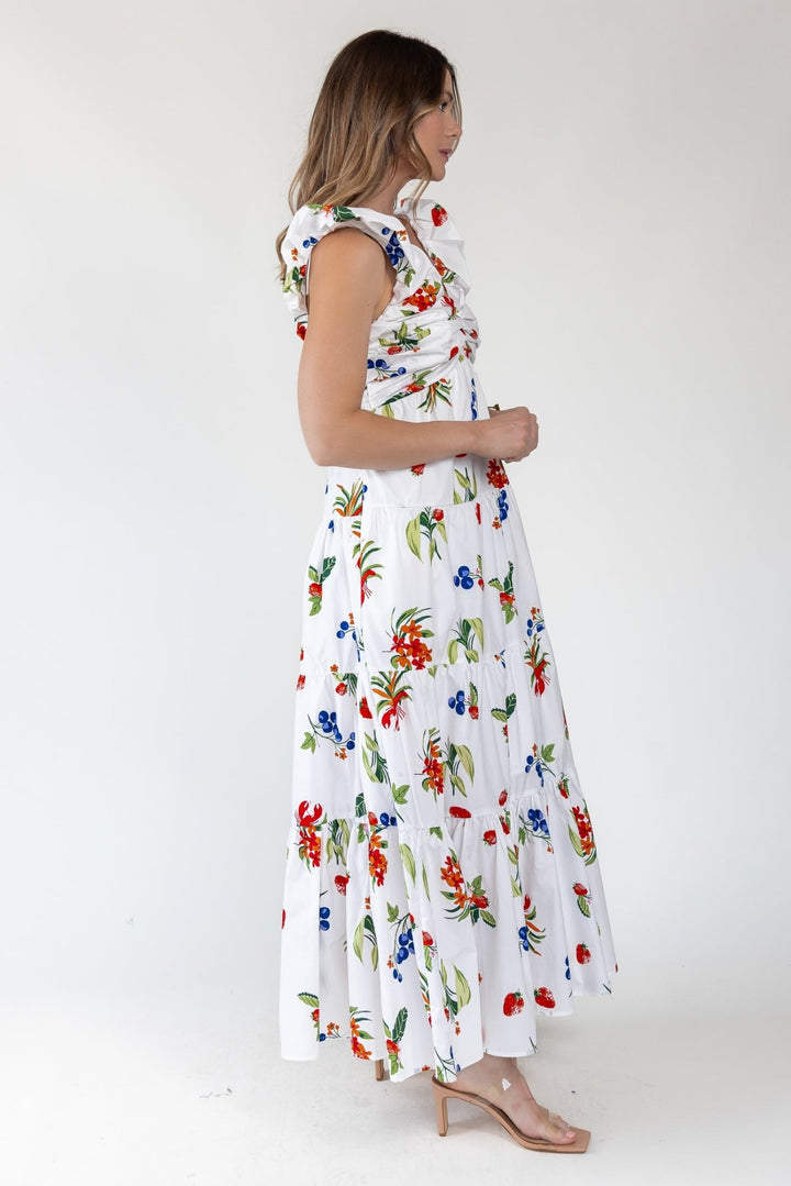 Isla Riviera Fruit Print Maxi Dress - Final Sale - JO+CO