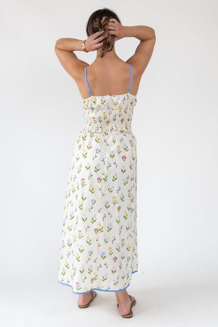 June Meadow Tie - Front Midi Dress - Final Sale - JO+CO