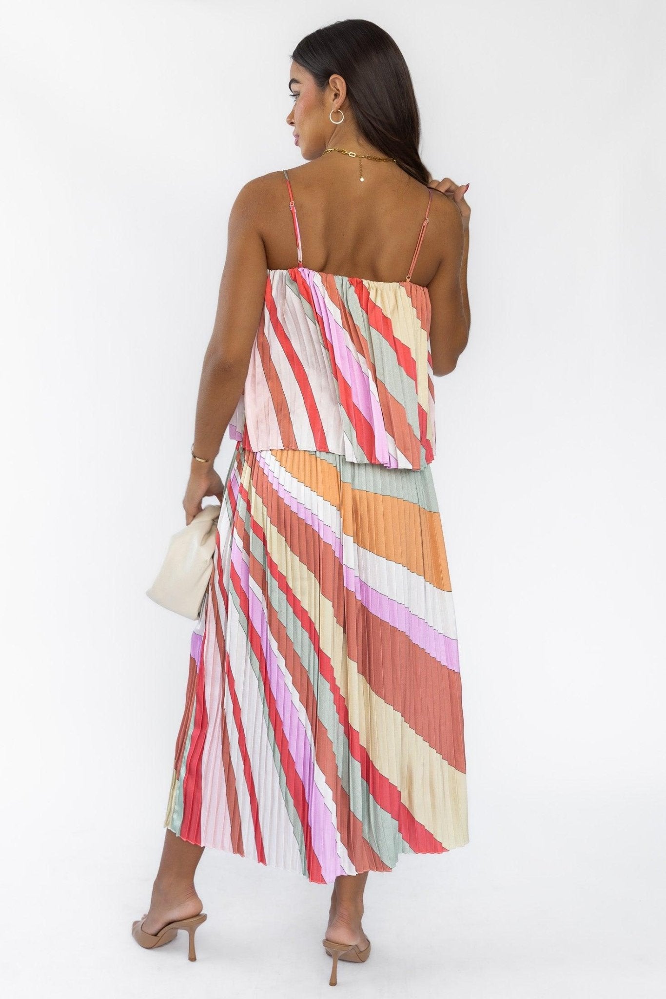 Kandy Stripe Top & Skirt Set - Final Sale - JO+CO