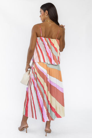 Kandy Stripe Top & Skirt Set - Final Sale - JO+CO