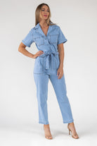 Kendall Denim Washed Jumpsuit - Final Sale - JO+CO