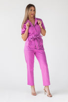 Kendall Pink Washed Jumpsuit - Final Sale - JO+CO