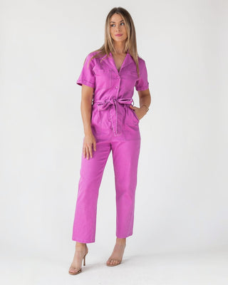 Kendall Pink Washed Jumpsuit - Final Sale - JO+CO