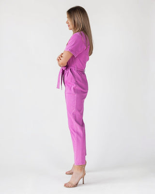 Kendall Pink Washed Jumpsuit - Final Sale - JO+CO