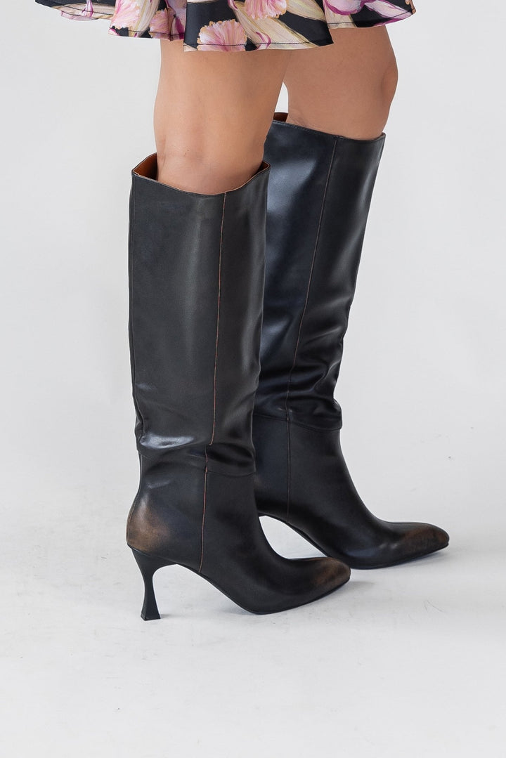 Lexington Black Knee High Boot - Final Sale - JO+CO