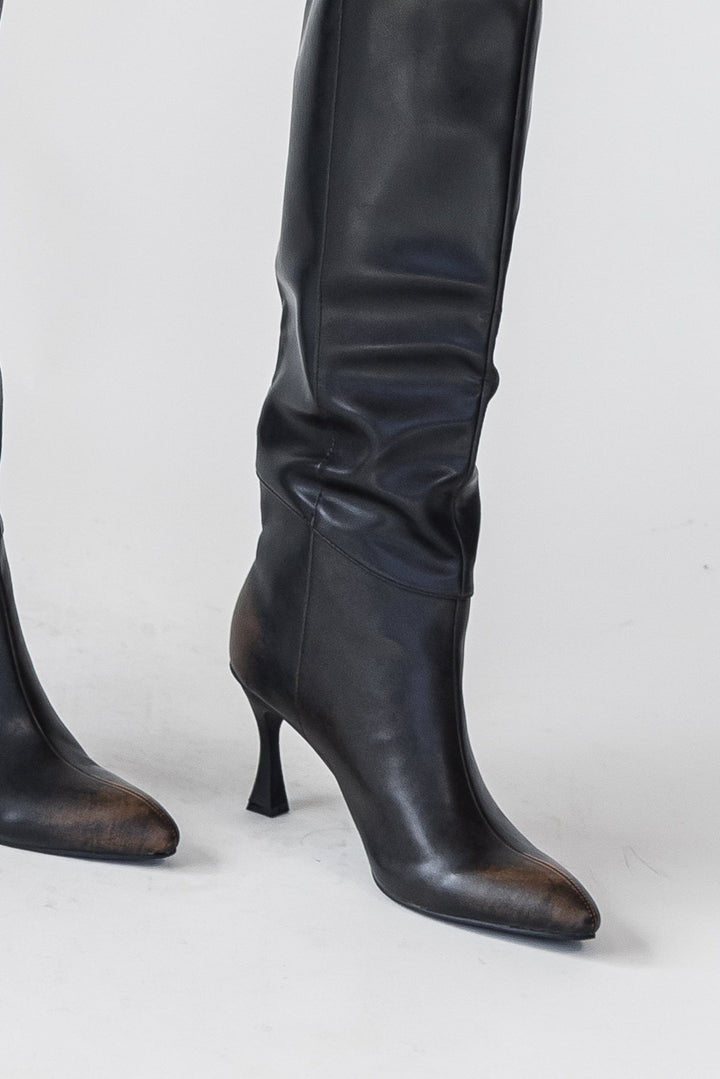 Lexington Black Knee High Boot - Final Sale - JO+CO