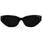 Loretta Sunglasses : Black/Triple Black Lens - JO+CO