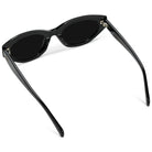 Loretta Sunglasses : Black/Triple Black Lens - JO+CO