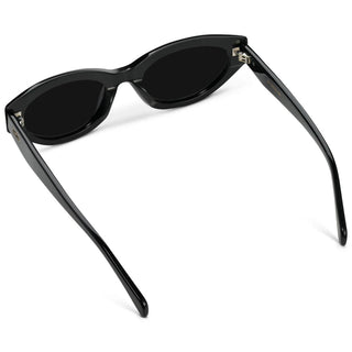 Loretta Sunglasses : Black/Triple Black Lens - JO+CO