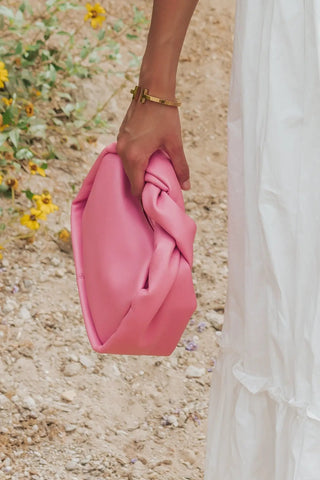 Lysandra Pink Twisted Crossbody - JO+CO