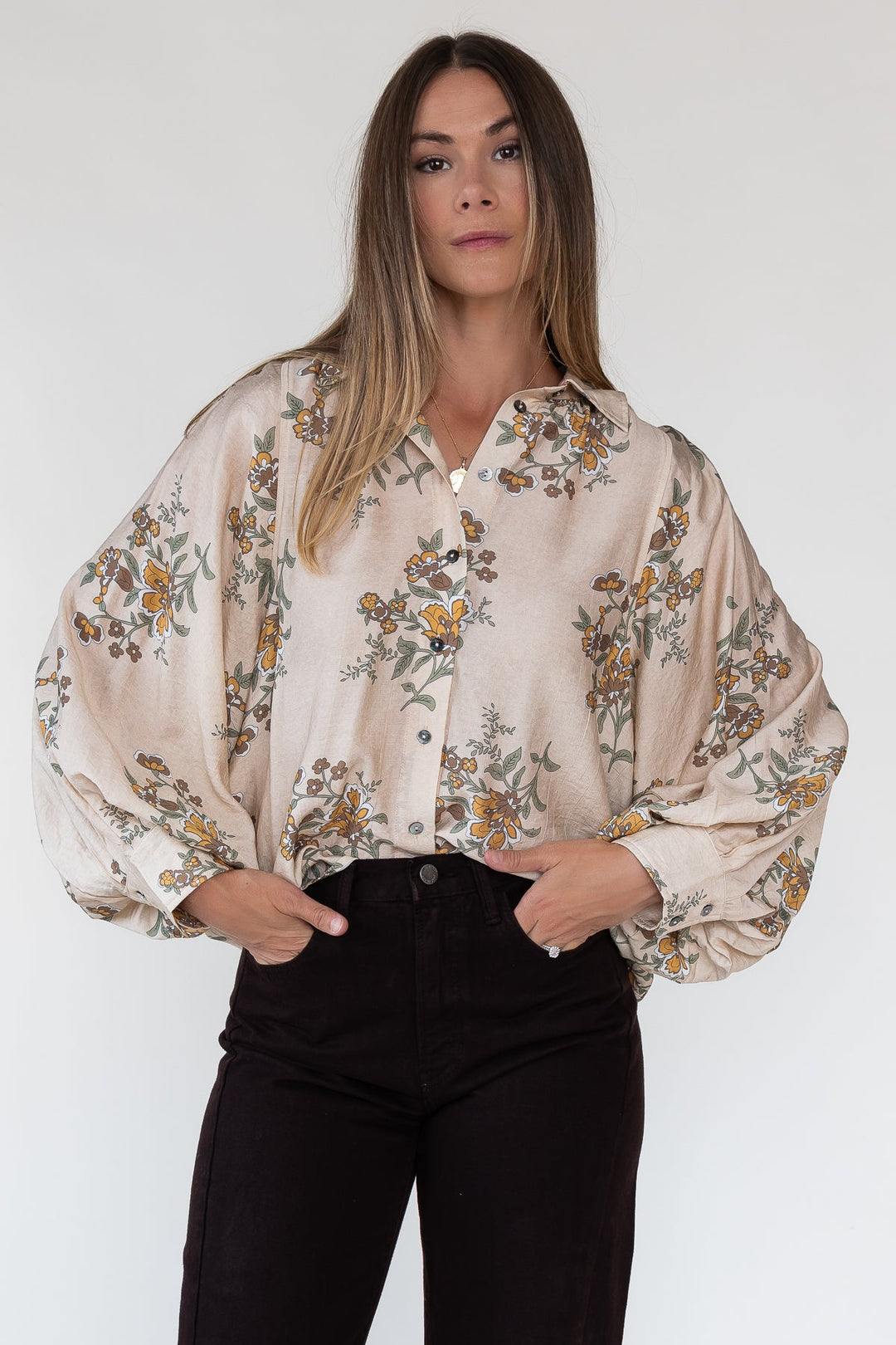 Maribel Floral Print Top - Final Sale - JO+CO