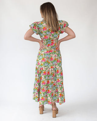 Marigold Floral Maxi Dress - JO+CO