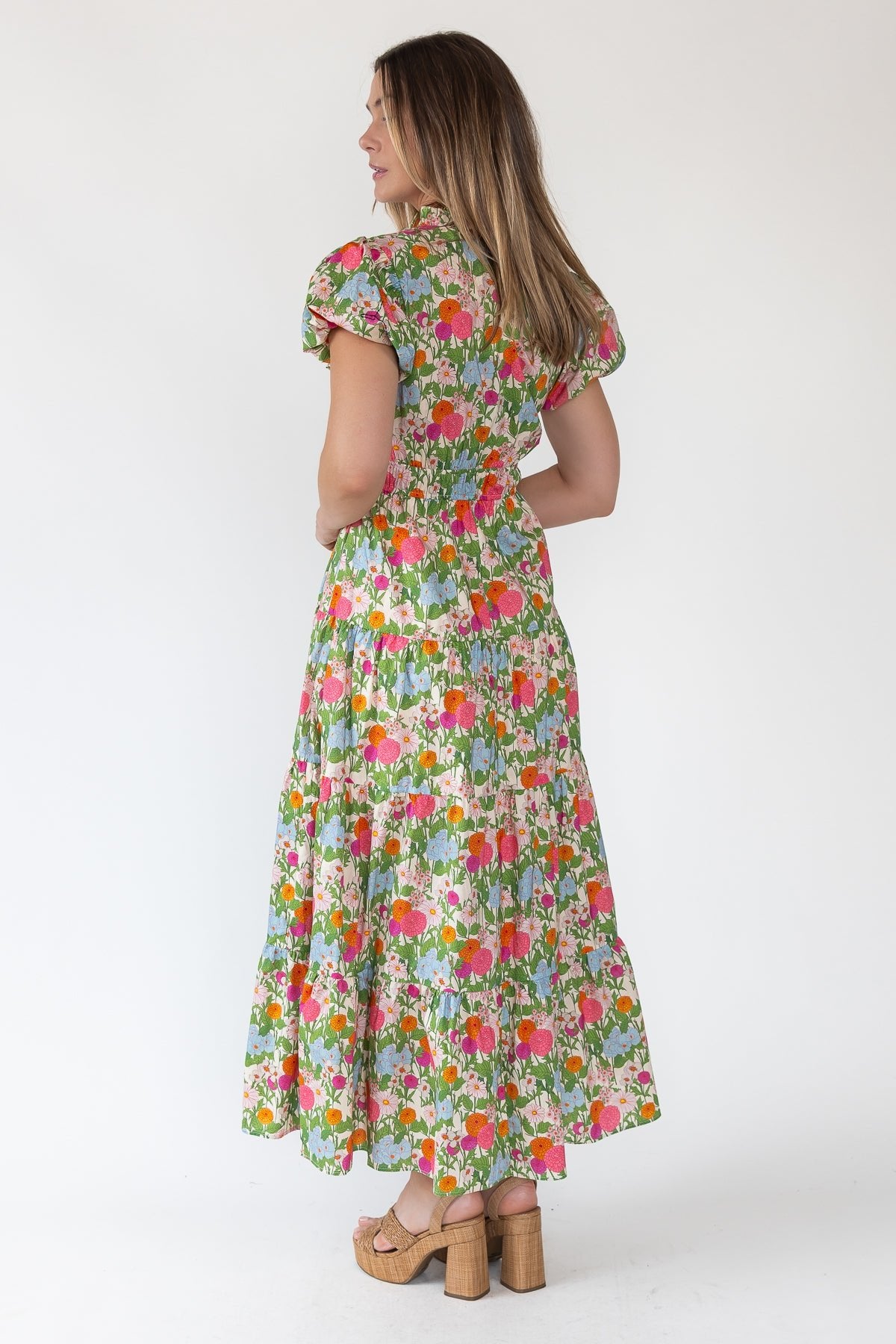 Marigold Floral Maxi Dress - JO+CO