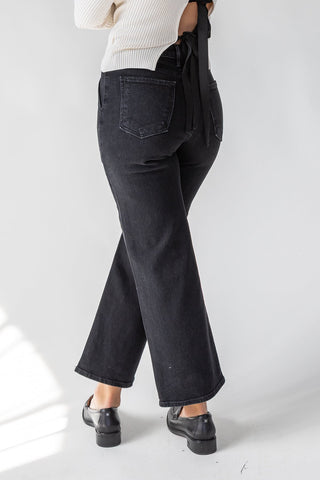 Marney Black Cargo Pocket Wide Leg - Final Sale - JO+CO