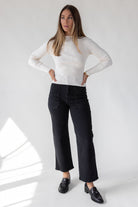 Marney Black Cargo Pocket Wide Leg - Final Sale - JO+CO