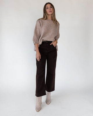 Marney Chocolate Cargo Pocket Wide Leg - Final Sale - JO+CO