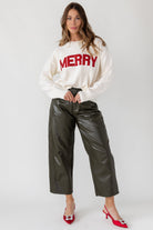 Merry Glitter Sweater - Cream - JO+CO