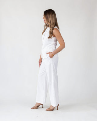 Monaco Button - Up Sleeveless Blazer - Final Sale - JO+CO
