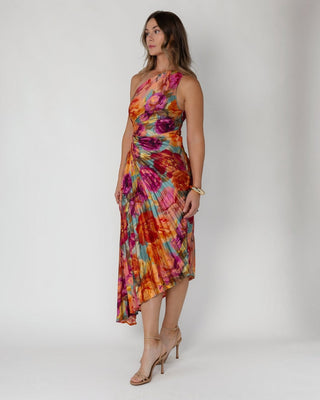 Monroe One - Shoulder Dress - Parisian Floral - JO+CO