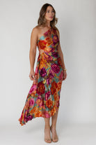 Monroe One - Shoulder Dress - Parisian Floral - JO+CO