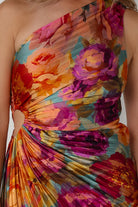 Monroe One - Shoulder Dress - Parisian Floral - JO+CO
