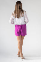 Mulberry Elastic Back Dress Shorts - Final Sale - JO+CO