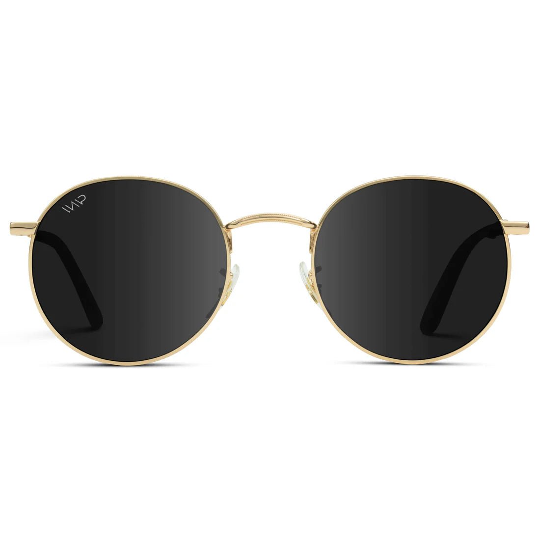Nevada Sunglasses: Gold/Black Lens - JO+CO