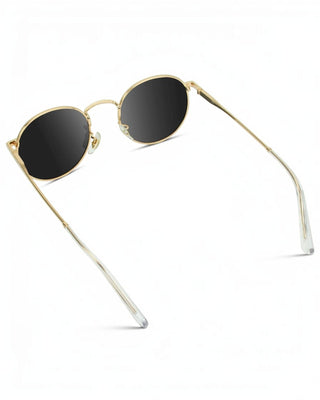 Nevada Sunglasses: Gold/Black Lens - JO+CO