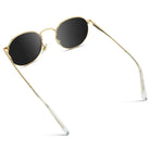 Nevada Sunglasses: Gold/Black Lens - JO+CO