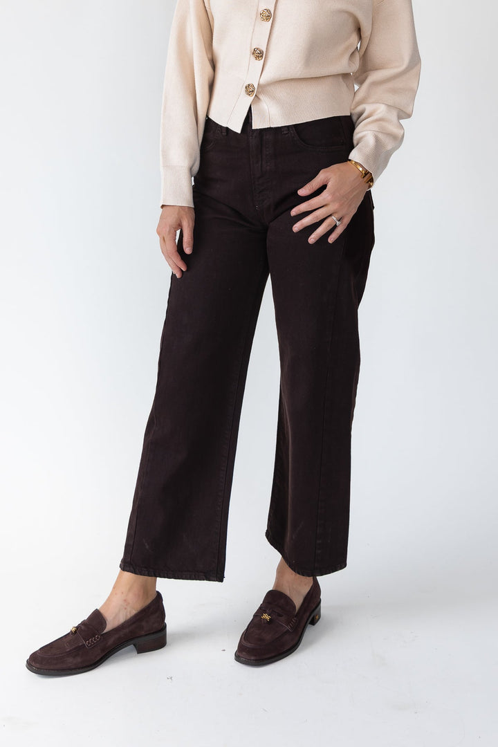 Nicolete Dark Brown Barrel Jean Twist - Final Sale - JO+CO