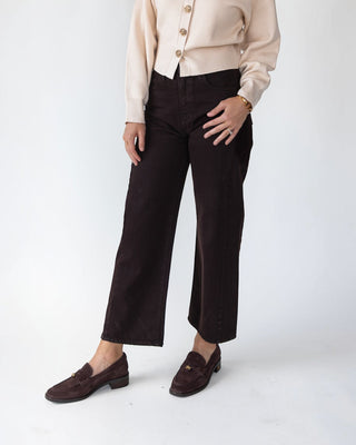 Nicolete Dark Brown Barrel Jean Twist - Final Sale - JO+CO