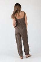 Olive Gathered Bodice Jumpsuit - Final Sale - JO+CO