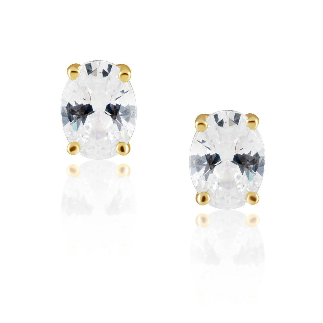 Oval Cut Studs: Gold - JO+CO