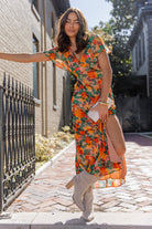 Paloma Floral Midi Dress - JO+CO