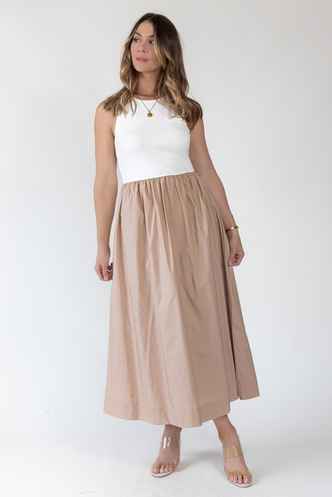 Parker Two - Tone Midi Dress - Final Sale - JO+CO