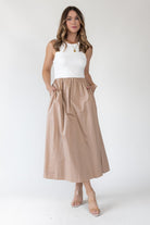 Parker Two - Tone Midi Dress - Final Sale - JO+CO