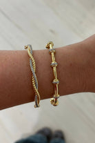 Pave Two Tone Studded Cuff - JO+CO