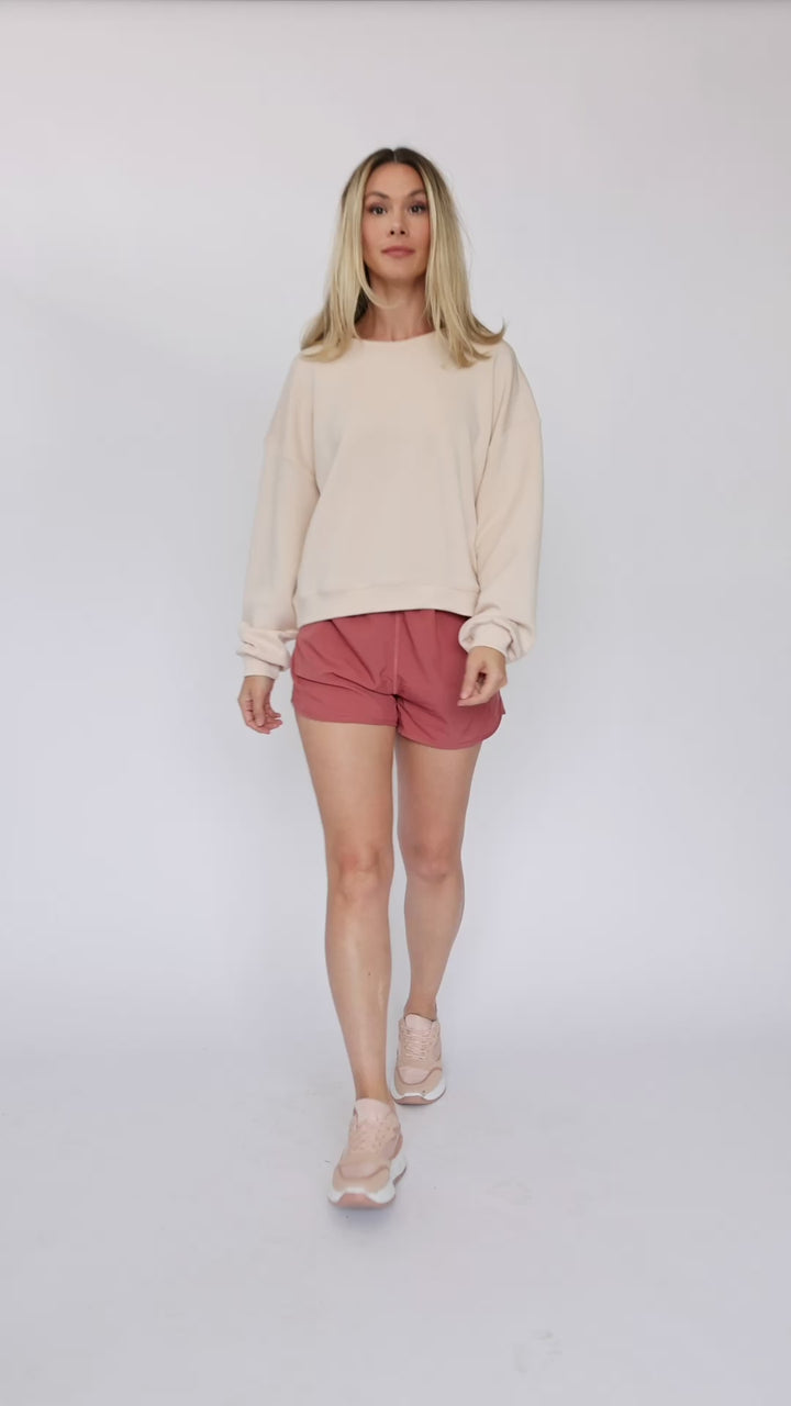 Zuri Cream Pullover Sweatshirt - Final Sale