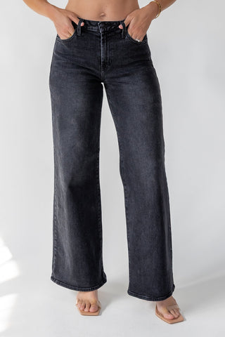Reeve Black Ultra Wide Jean - JO+CO