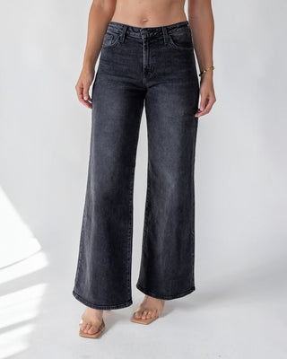 Reeve Black Ultra Wide Jean - JO+CO