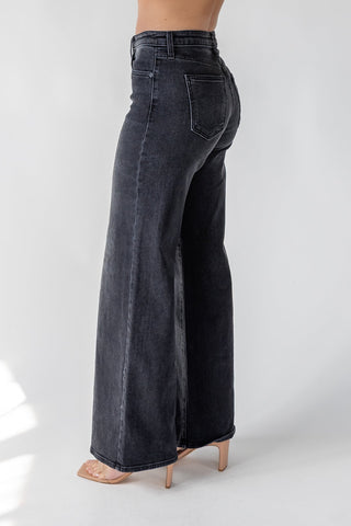 Reeve Black Ultra Wide Jean - JO+CO