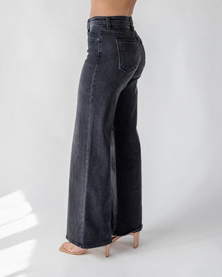 Reeve Black Ultra Wide Jean - JO+CO