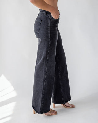 Reeve Black Ultra Wide Jean - JO+CO
