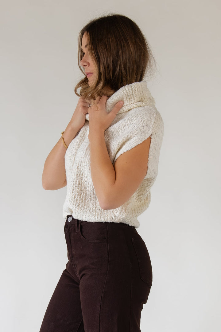 Remi Cream Cowl Sweater - JO+CO