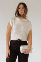 Remi Cream Cowl Sweater - JO+CO