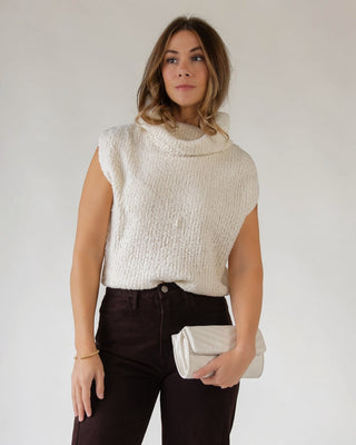 Remi Cream Cowl Sweater - JO+CO