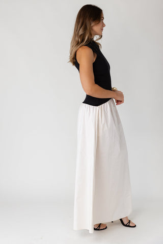 Renley Maxi Dress - Black/Natural - JO+CO